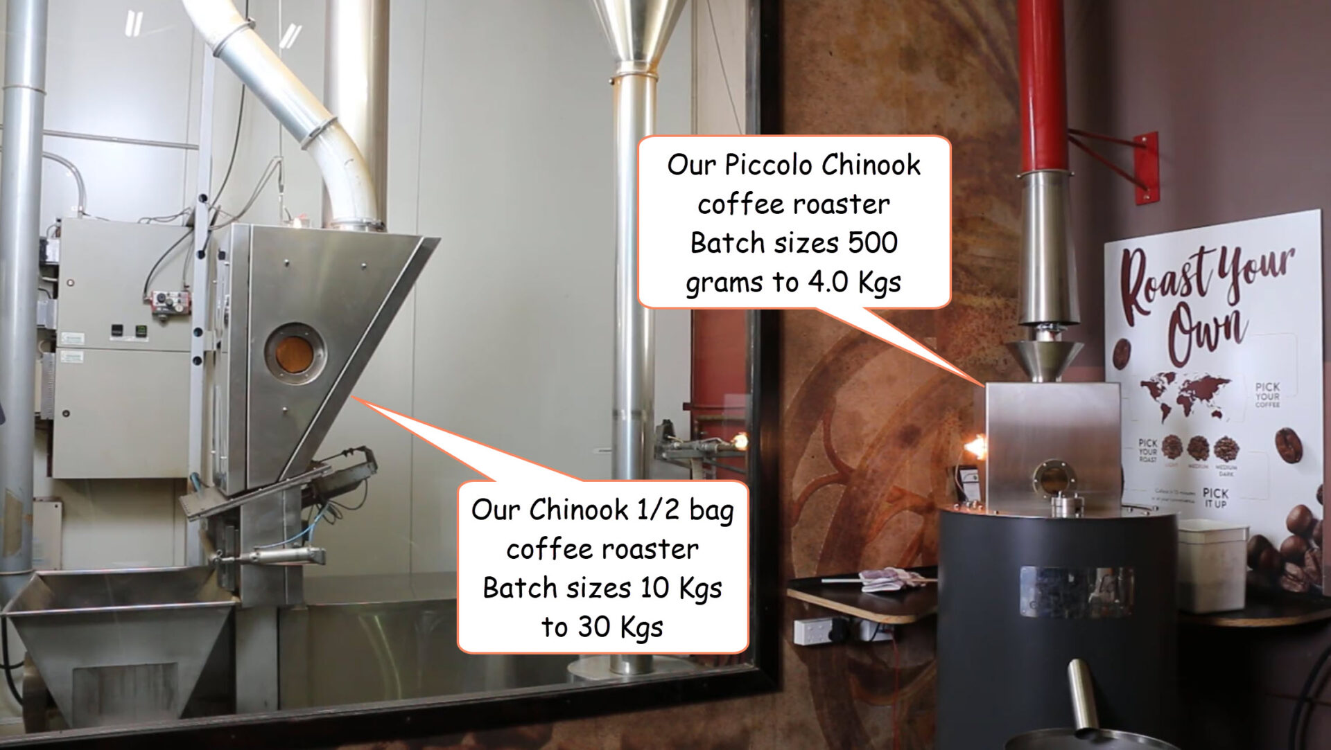 Air roasting Specialty Coffee 500 grams - 30 Kgs within minutes