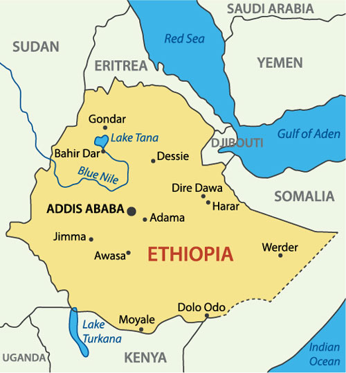 Map of Ethiopia