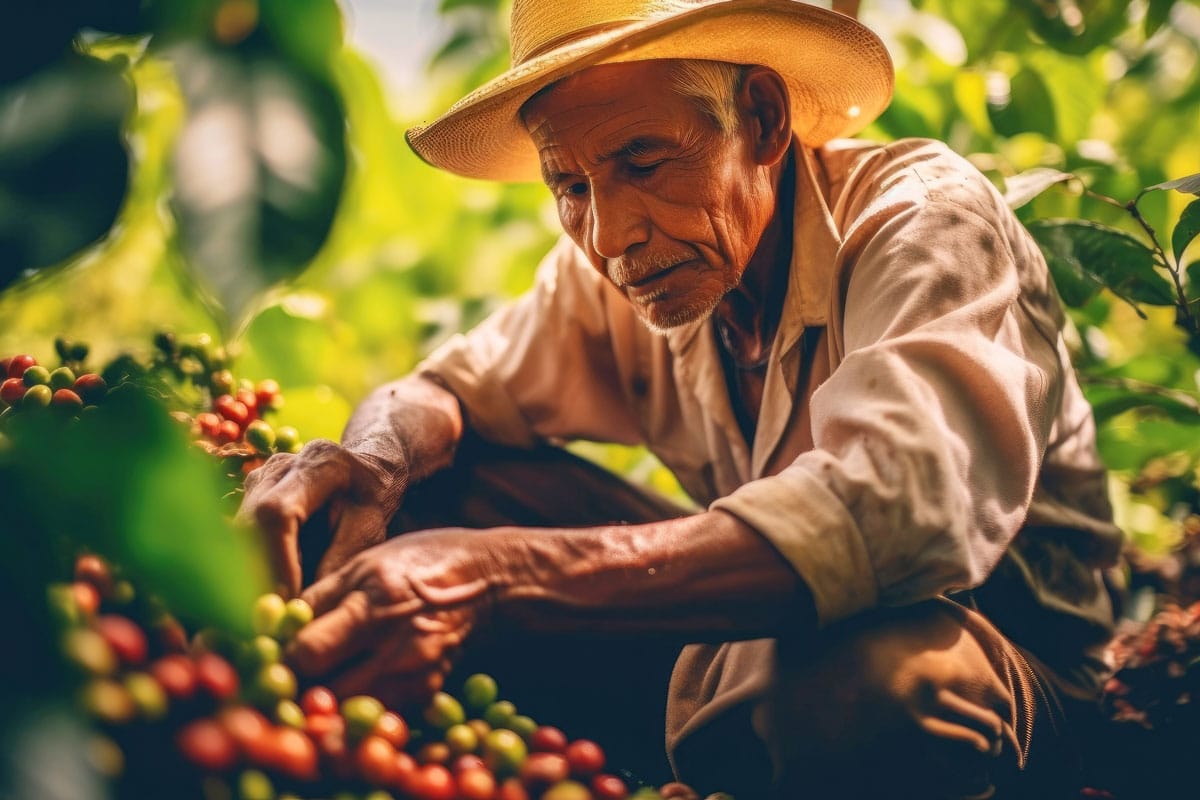 Picking Coffee Cherries